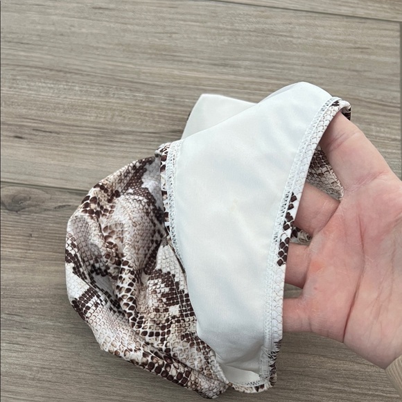 Nasty Gal Snake Print Bikini - Brown and White - Picture 3 of 3